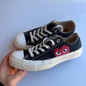 Womens Converse Chuck Taylor All Star 70 Ox Comme des Garcons PLAY Black
